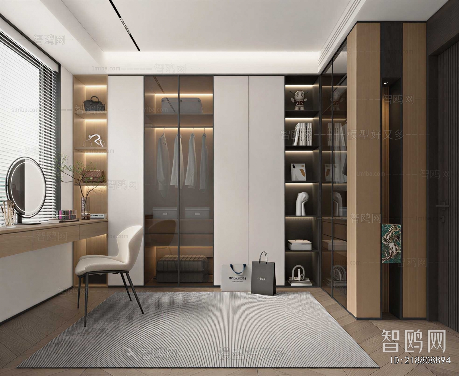 Modern Clothes Storage Area