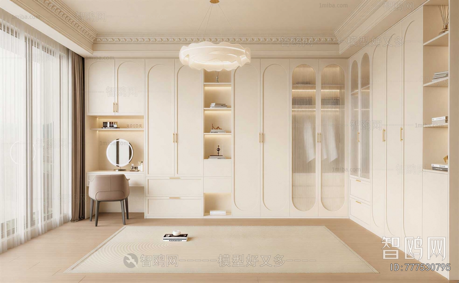 American Style Clothes Storage Area