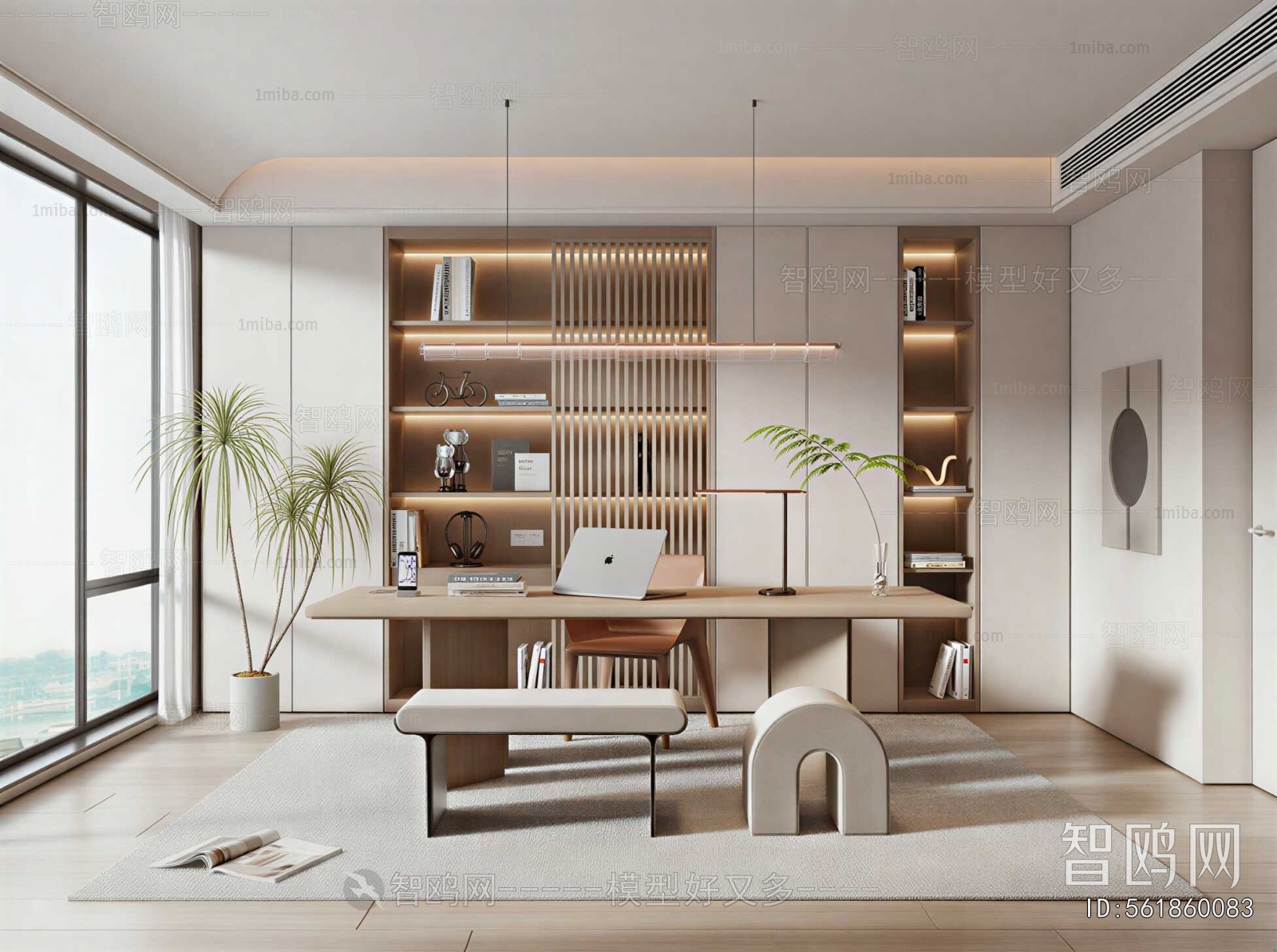 New Chinese Style Study Space