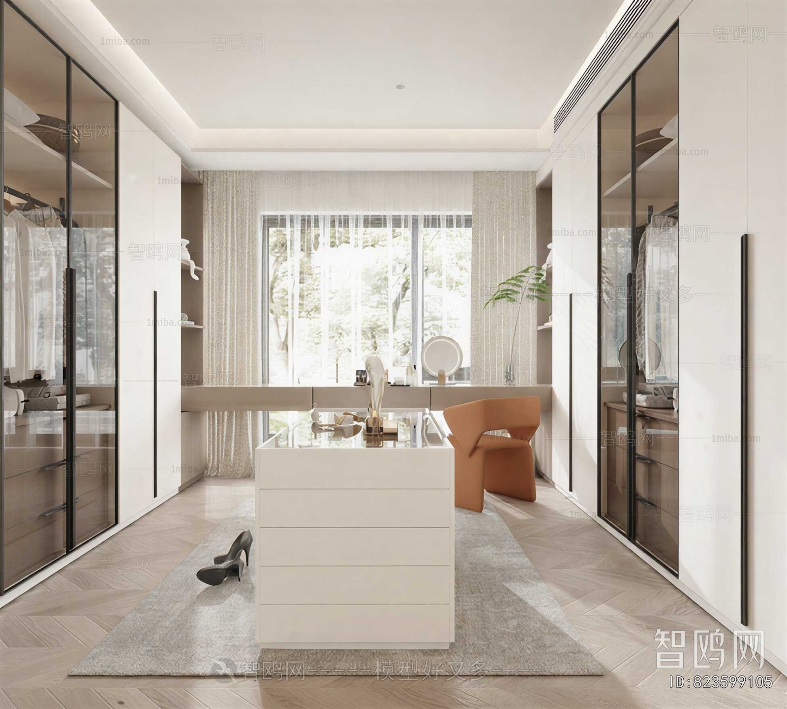 Modern Clothes Storage Area