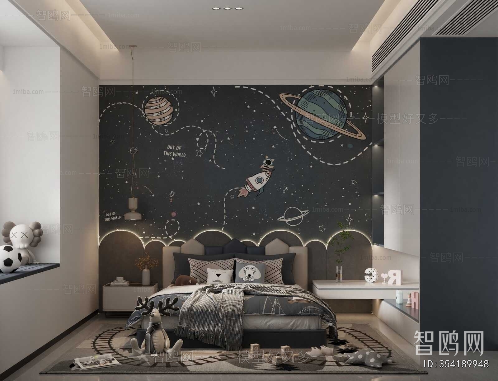 Modern Boy's Room And Son's Room