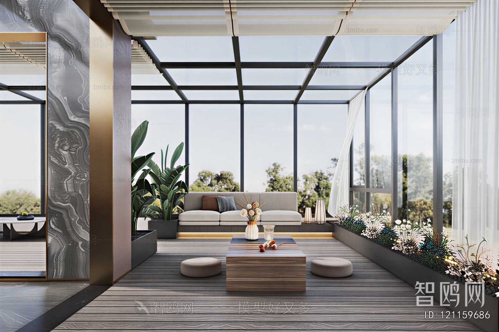 Modern Glass Sun Room