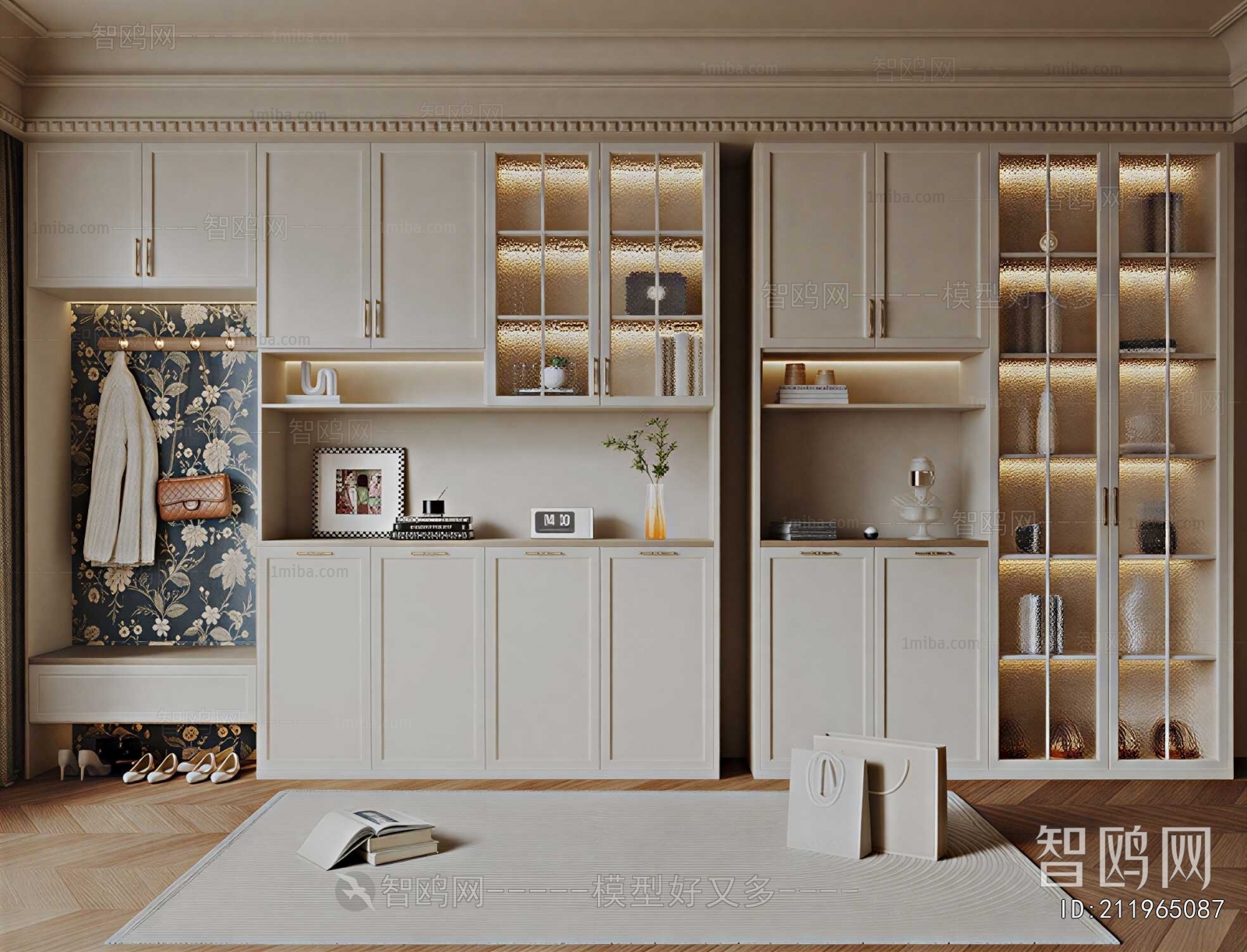 French Style Shoe Cabinet