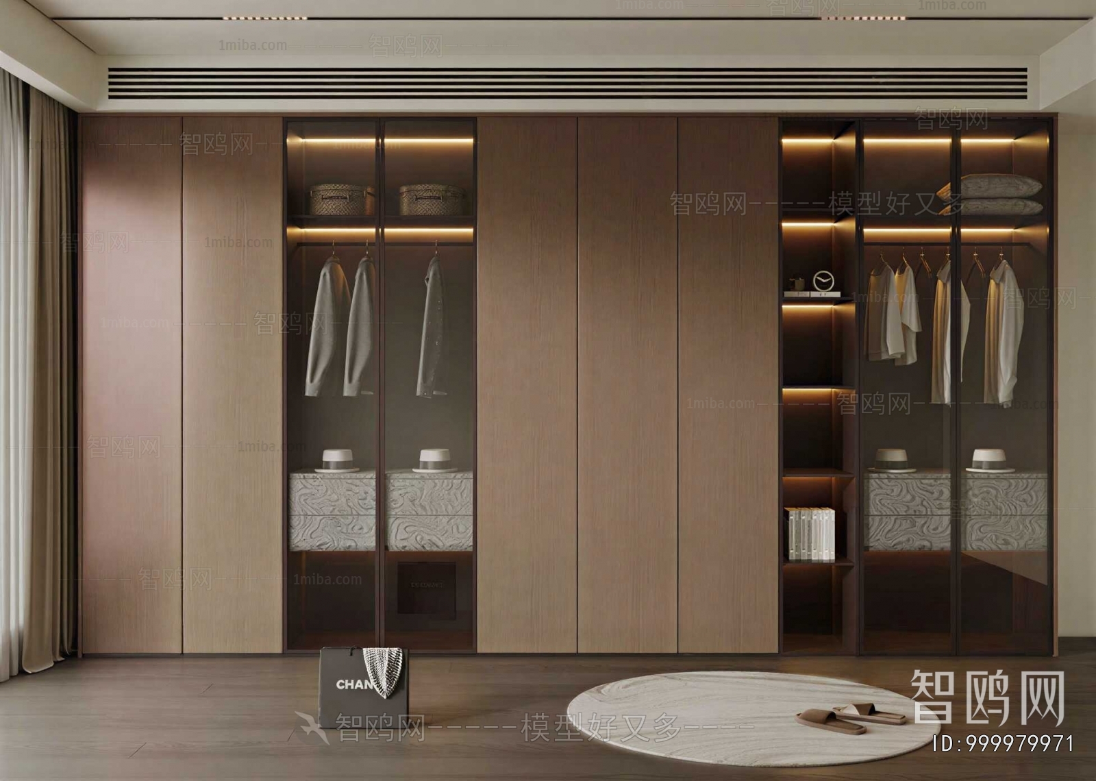 Modern Clothes Storage Area