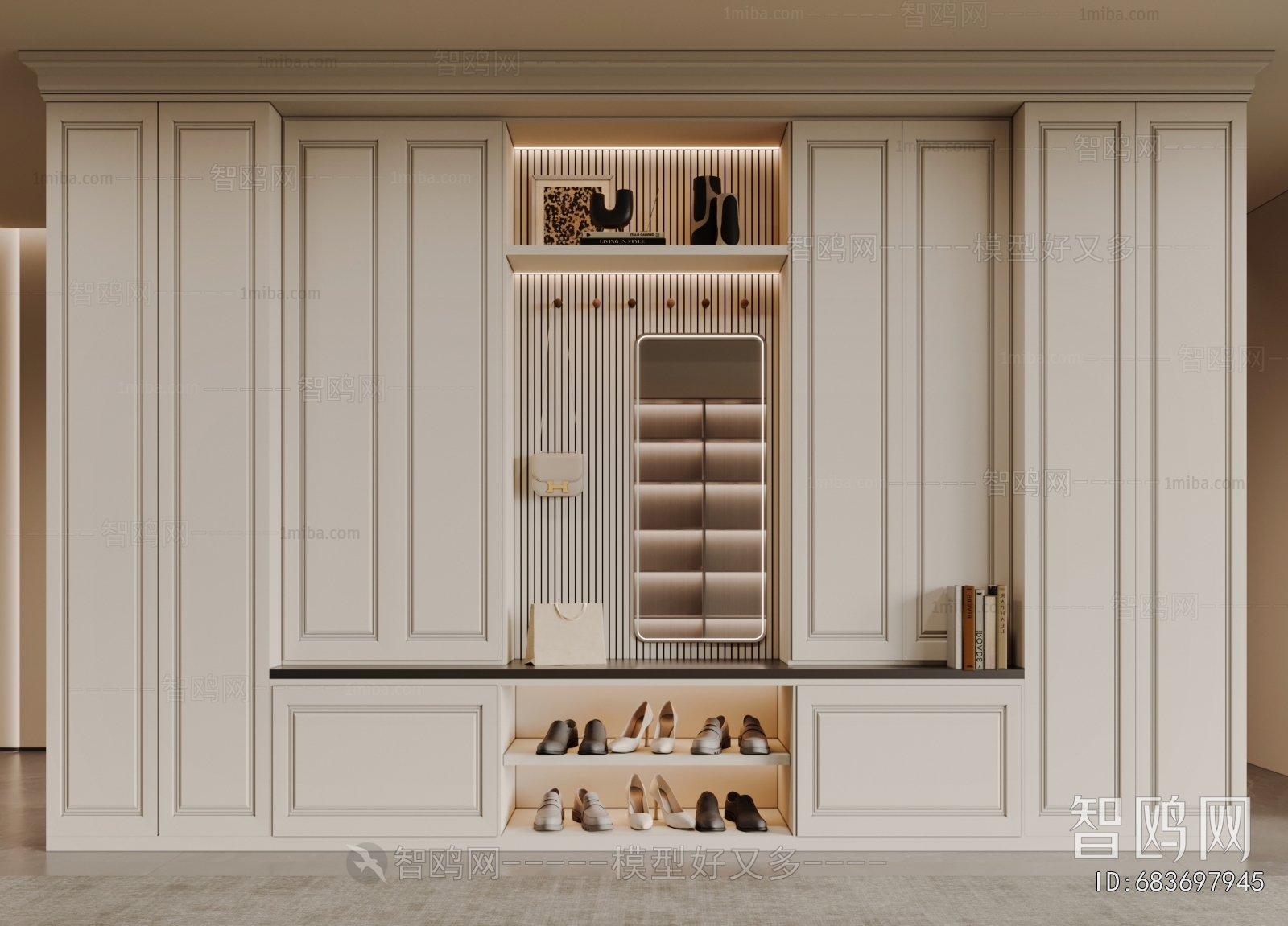 American Style Shoe Cabinet