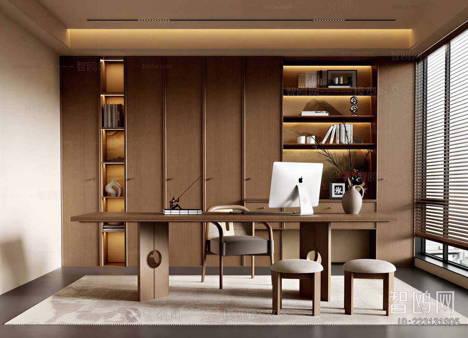 New Chinese Style Study Space