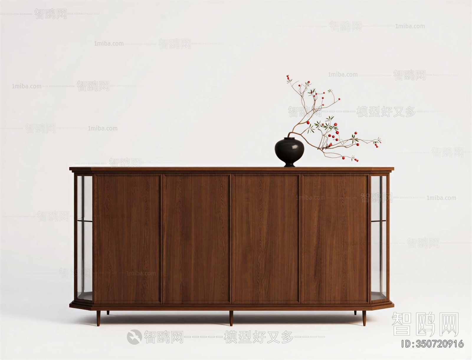 New Chinese Style Side Cabinet