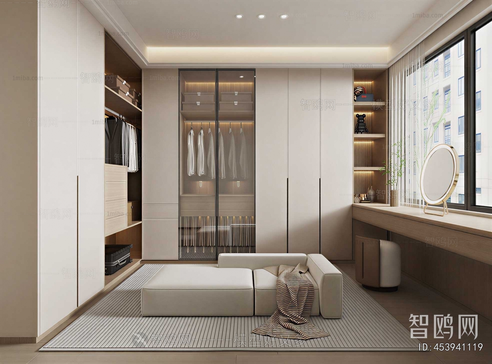 Modern Clothes Storage Area