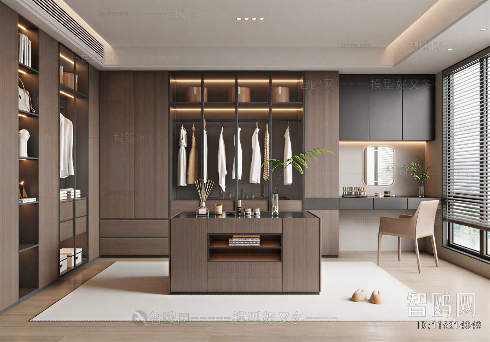 Modern Clothes Storage Area