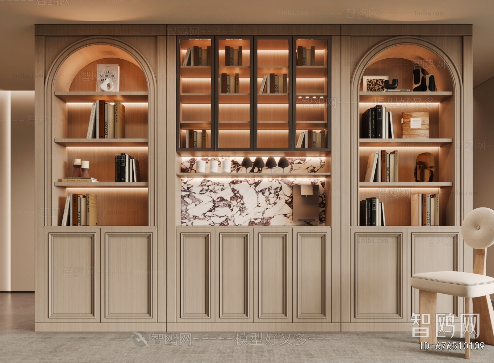 French Style Bookcase