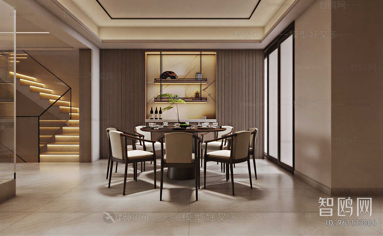 New Chinese Style Dining Room