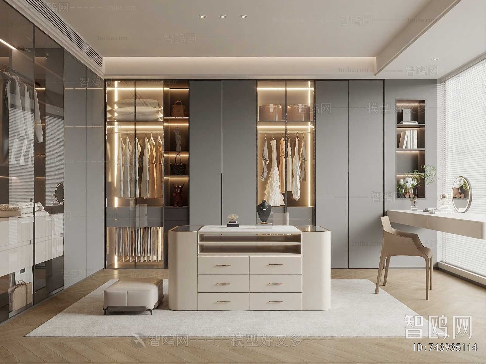 Modern Clothes Storage Area