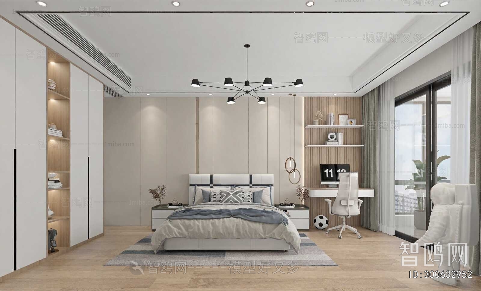 Modern Boy's Room And Son's Room