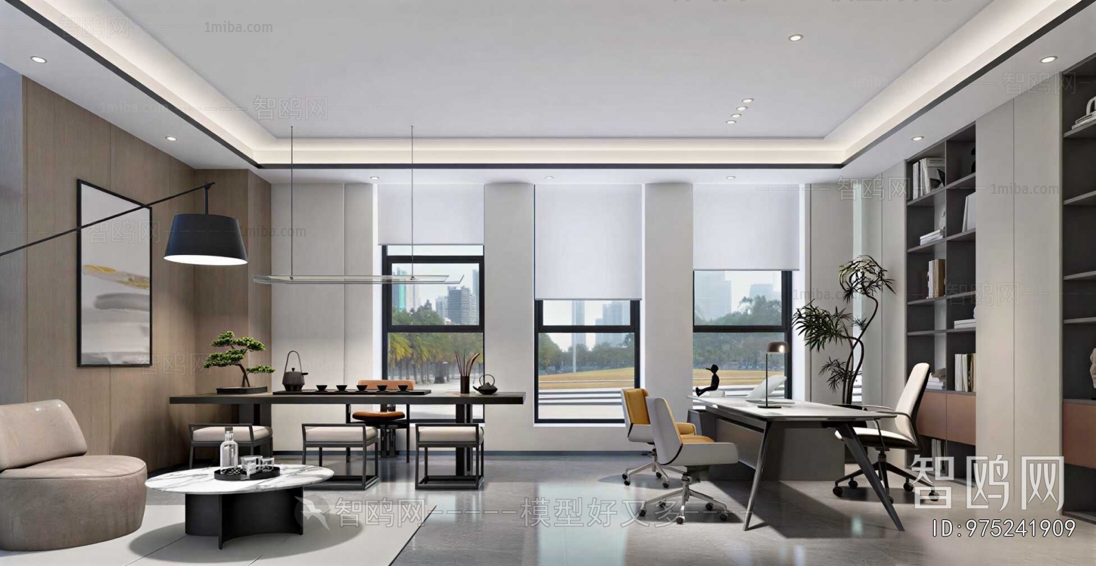 New Chinese Style Manager's Office