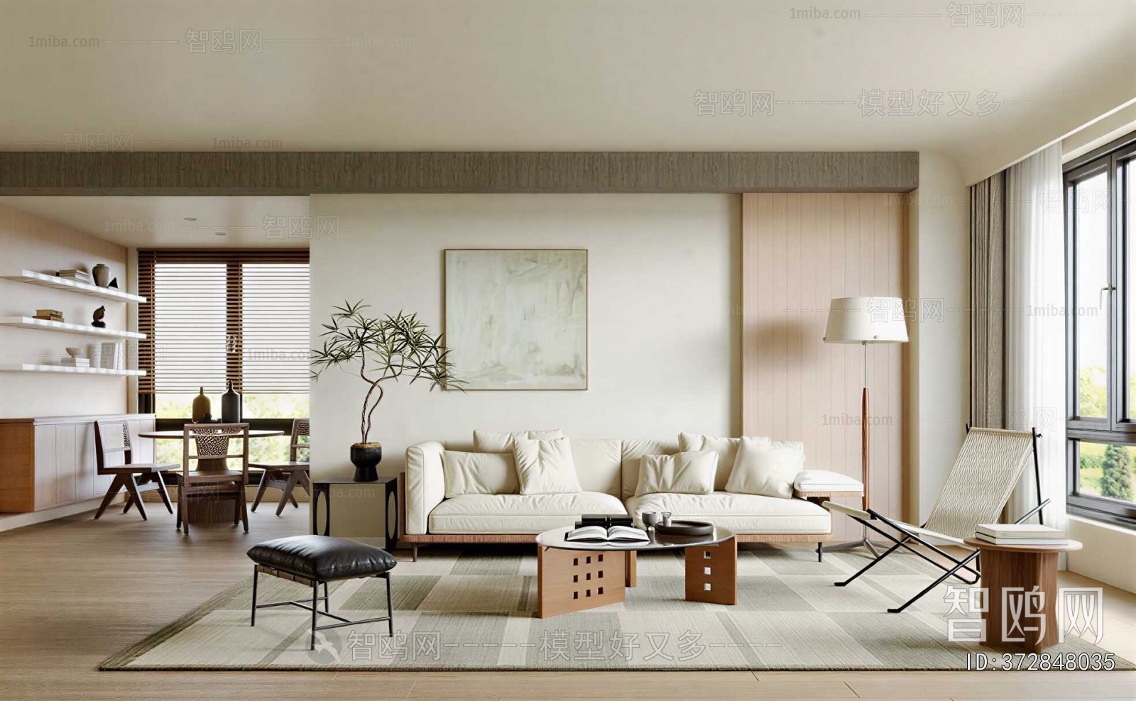 Wabi-sabi Style A Living Room