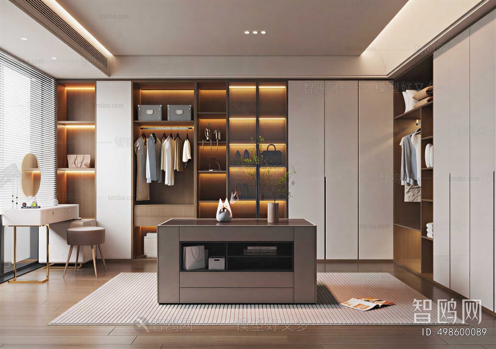 Modern Clothes Storage Area