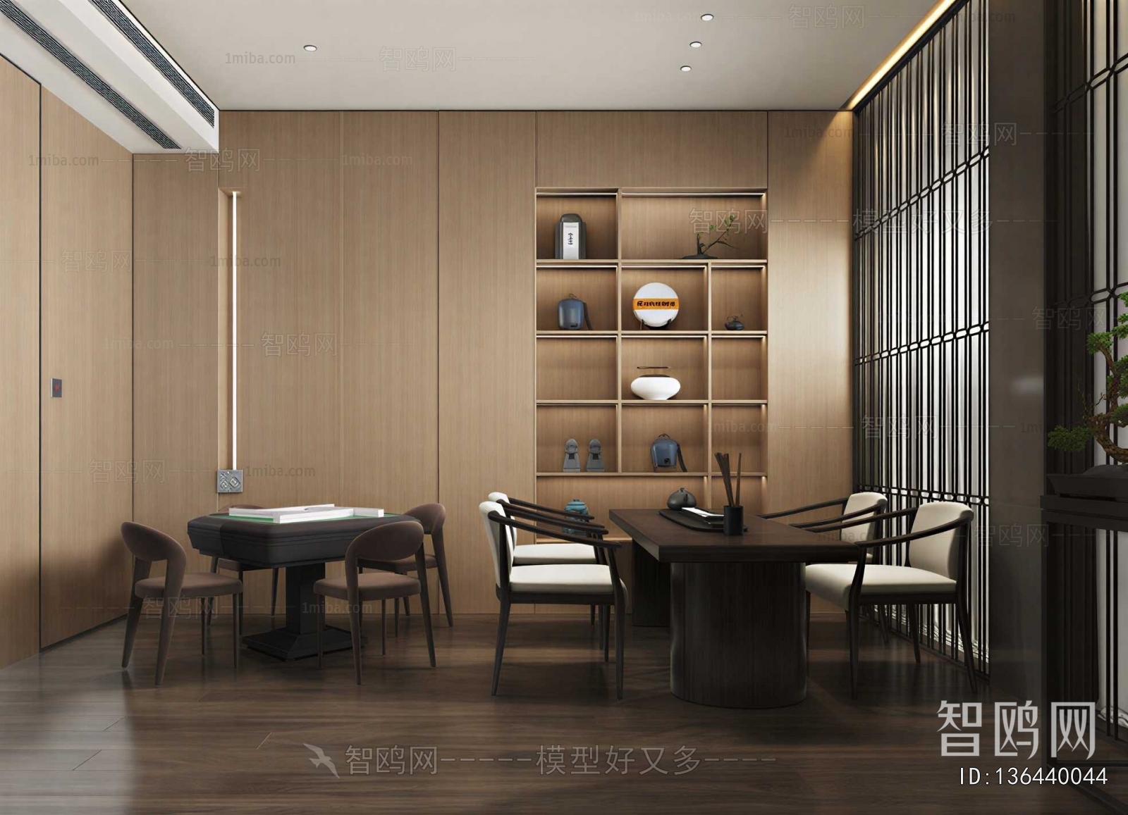 New Chinese Style Chess And Card Room