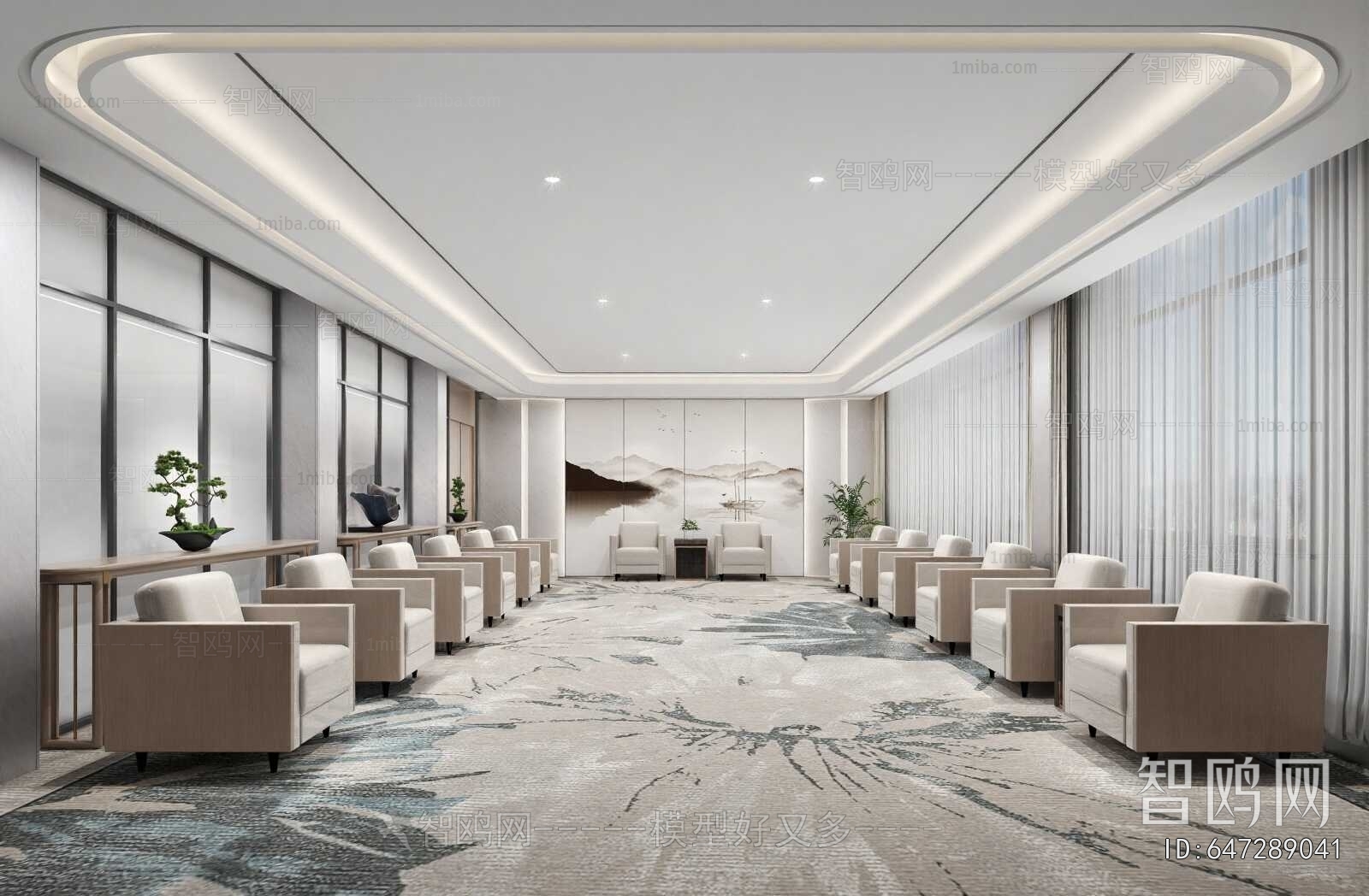 New Chinese Style Reception Room