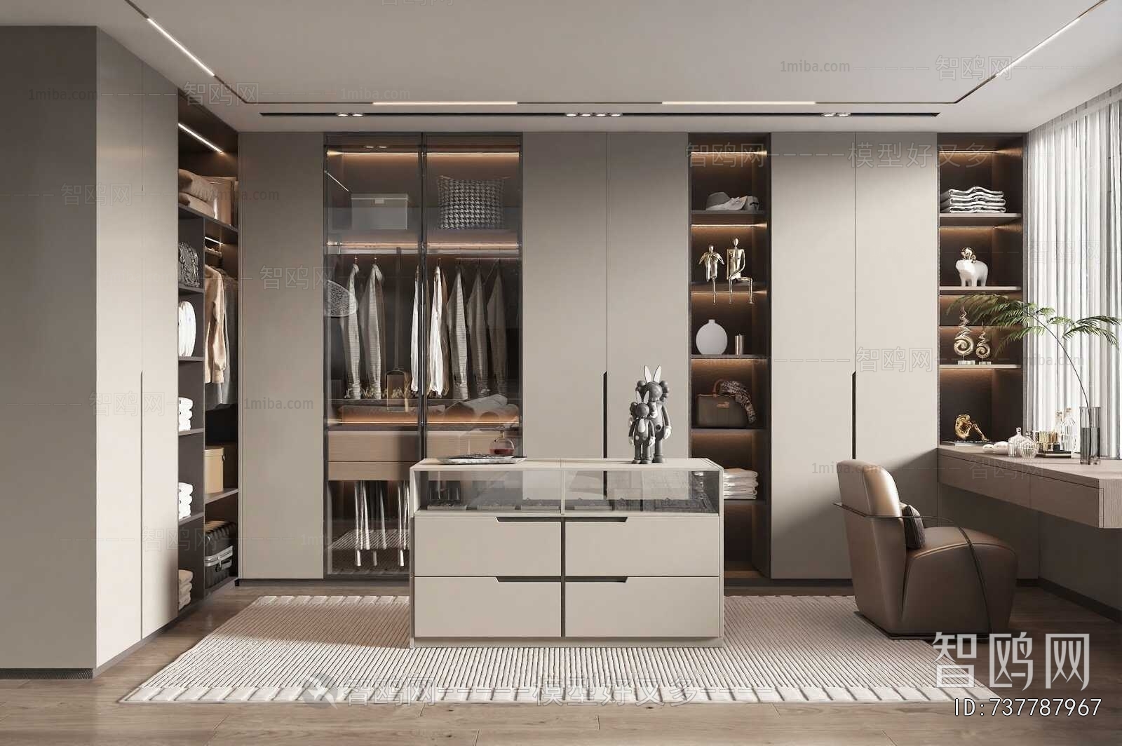 Modern Clothes Storage Area