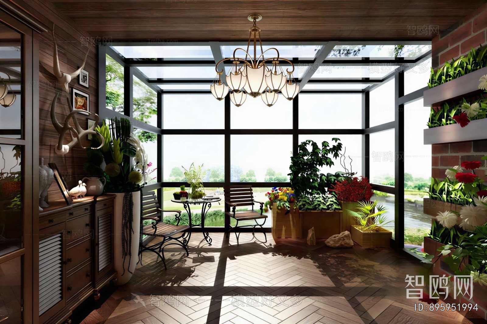 American Style Glass Sun Room