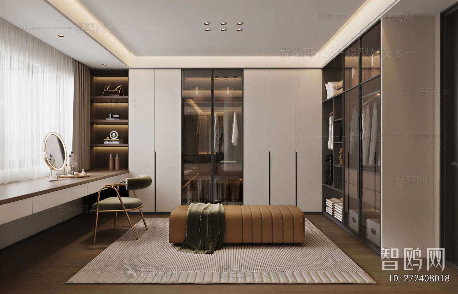 Modern Clothes Storage Area