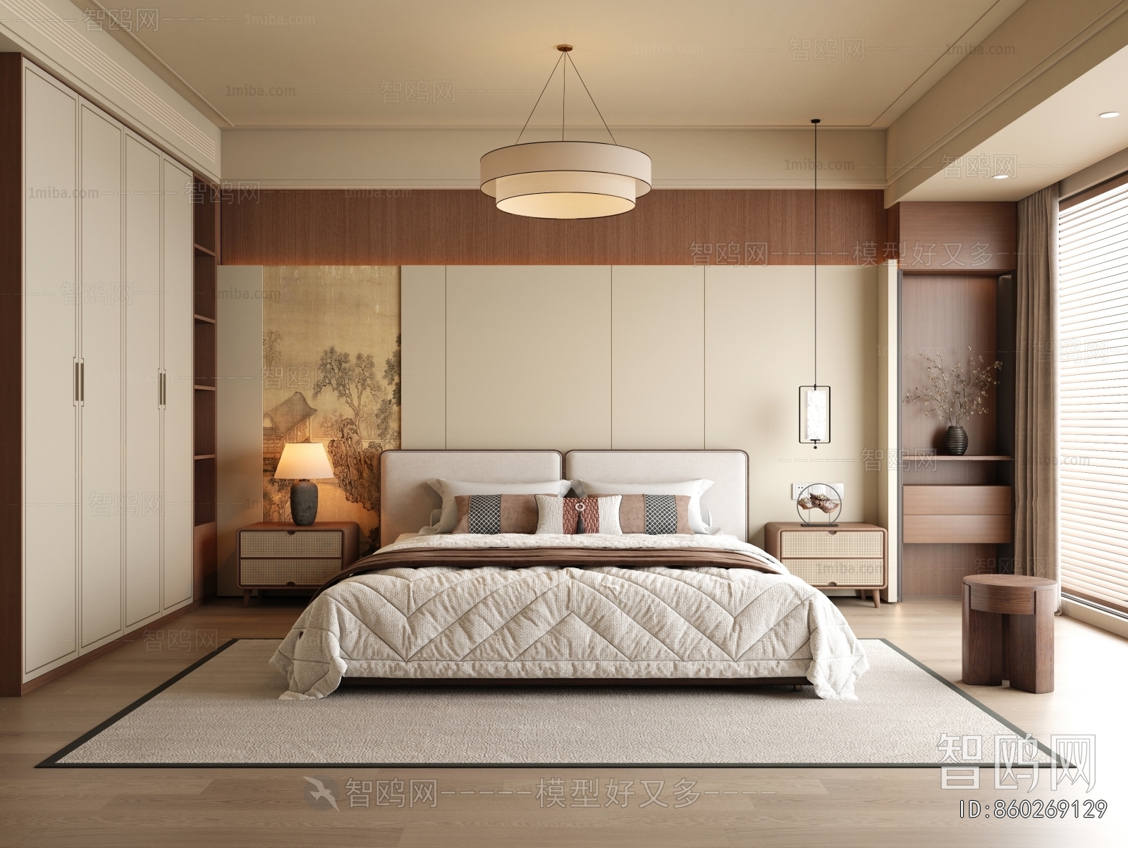 New Chinese Style Bedroom