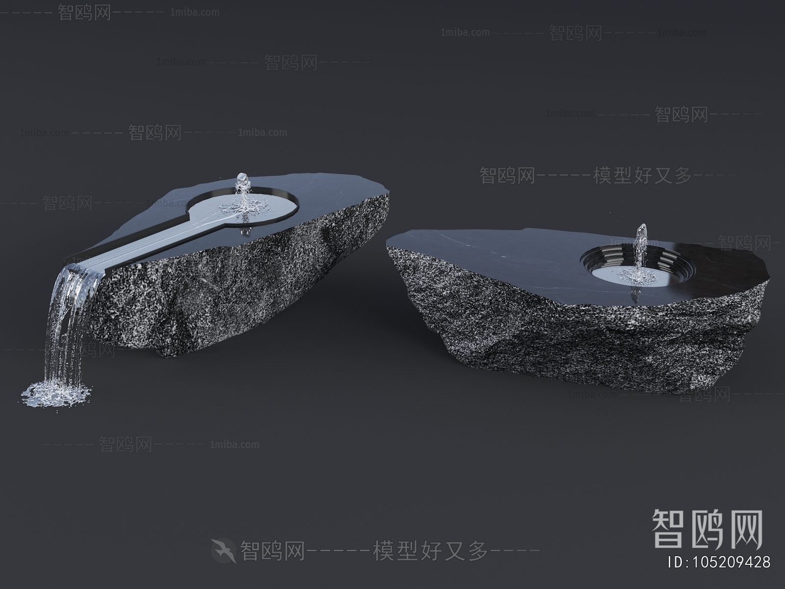 Modern Rockery Waterscape