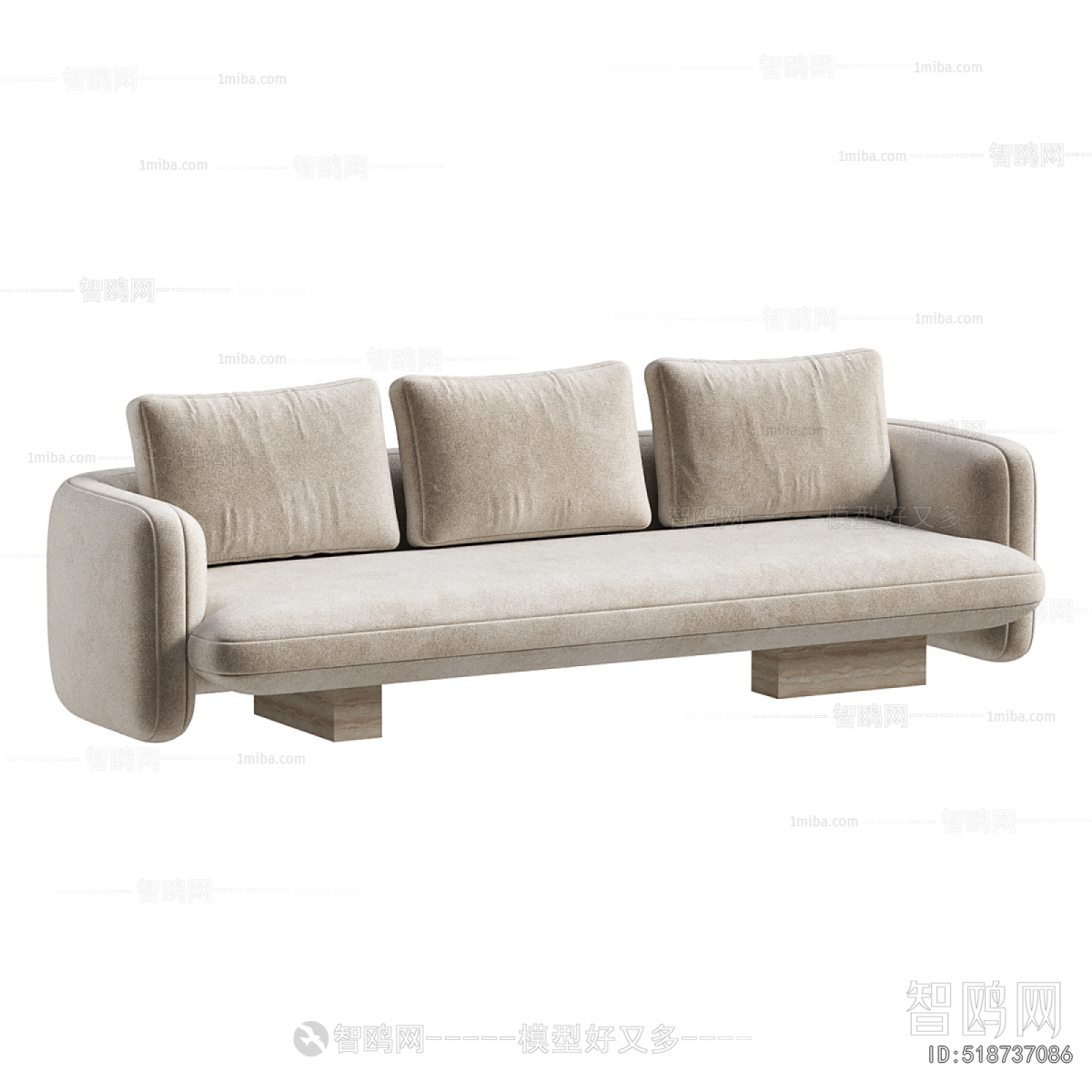 Modern Three-seat Sofa