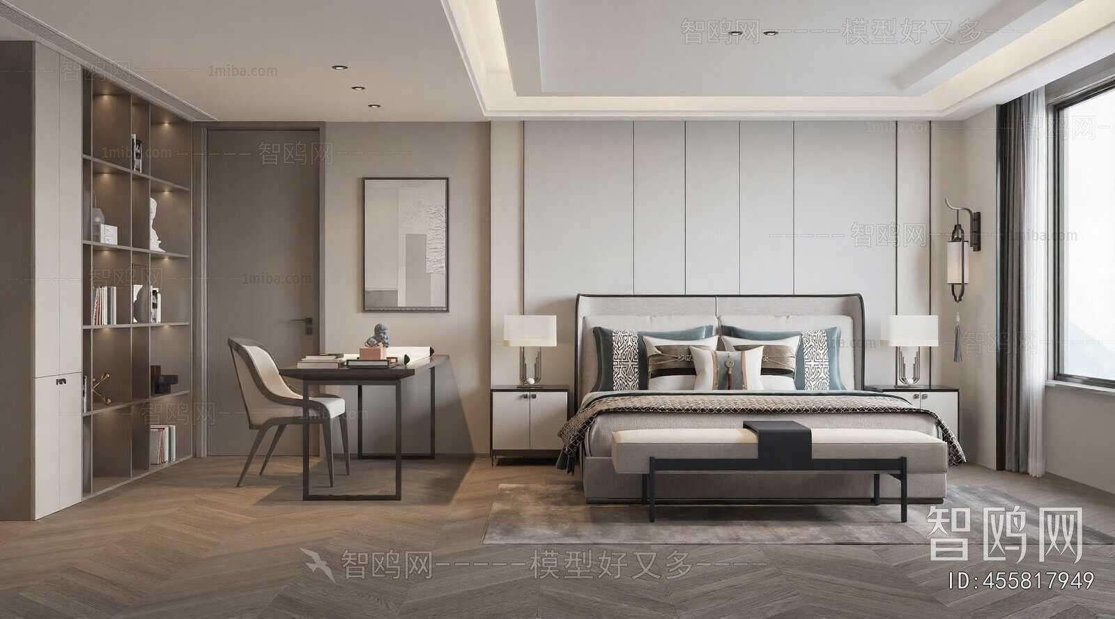 New Chinese Style Bedroom