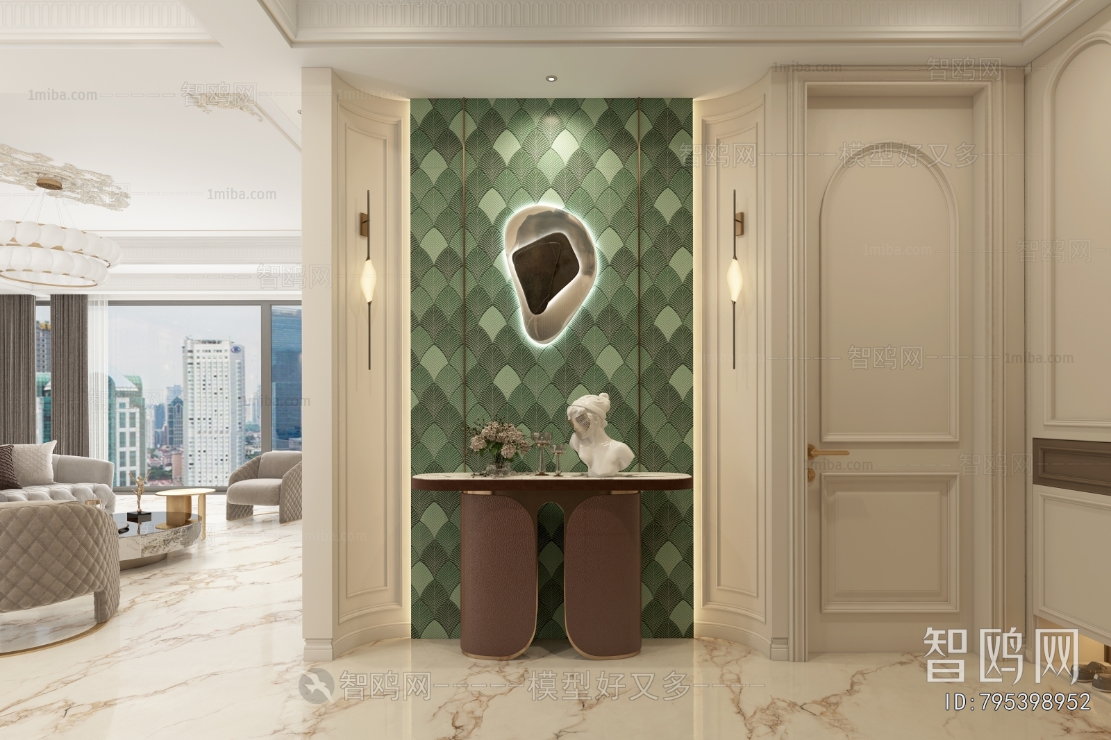 French Style Hallway