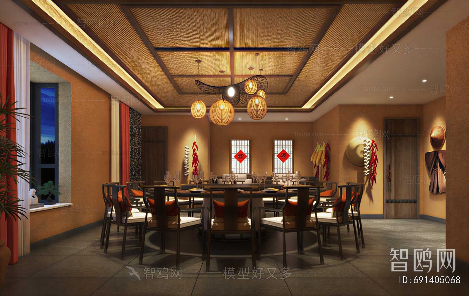 New Chinese Style Restaurant Box