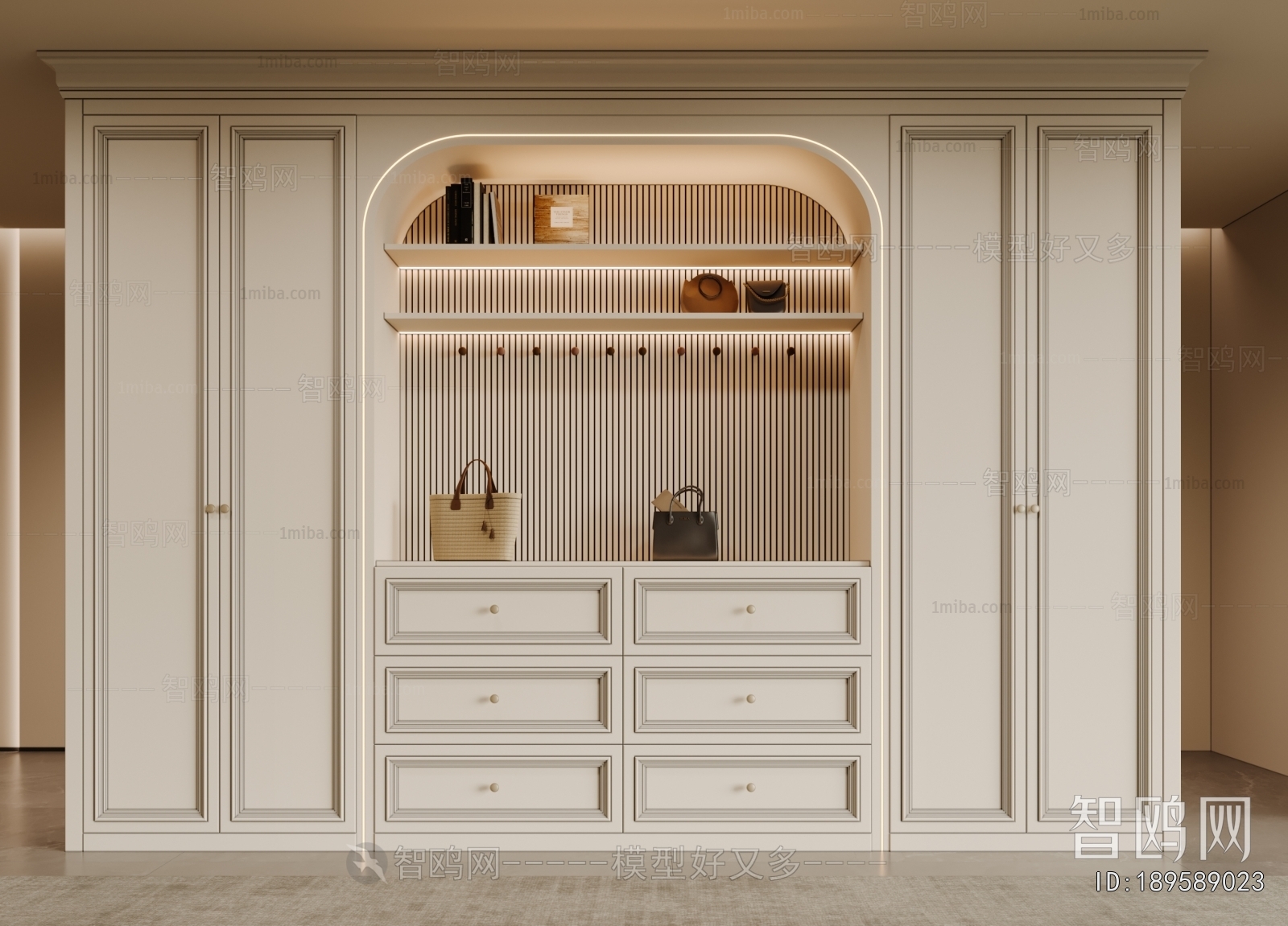 French Style Shoe Cabinet