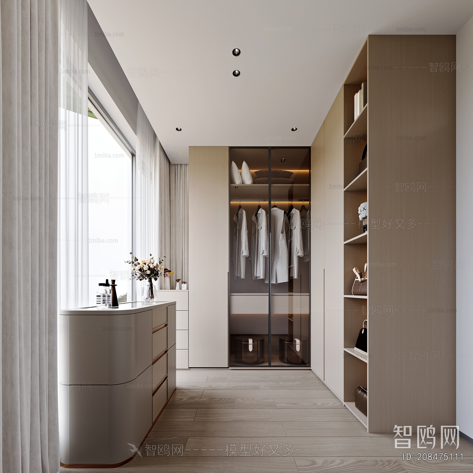 Modern Clothes Storage Area