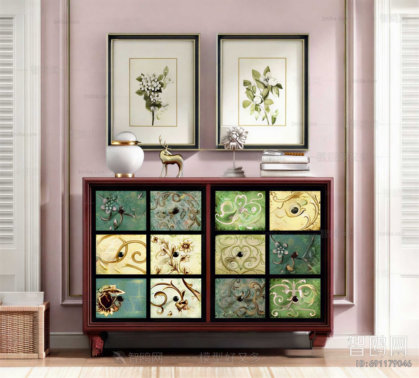 European Style Entrance Cabinet