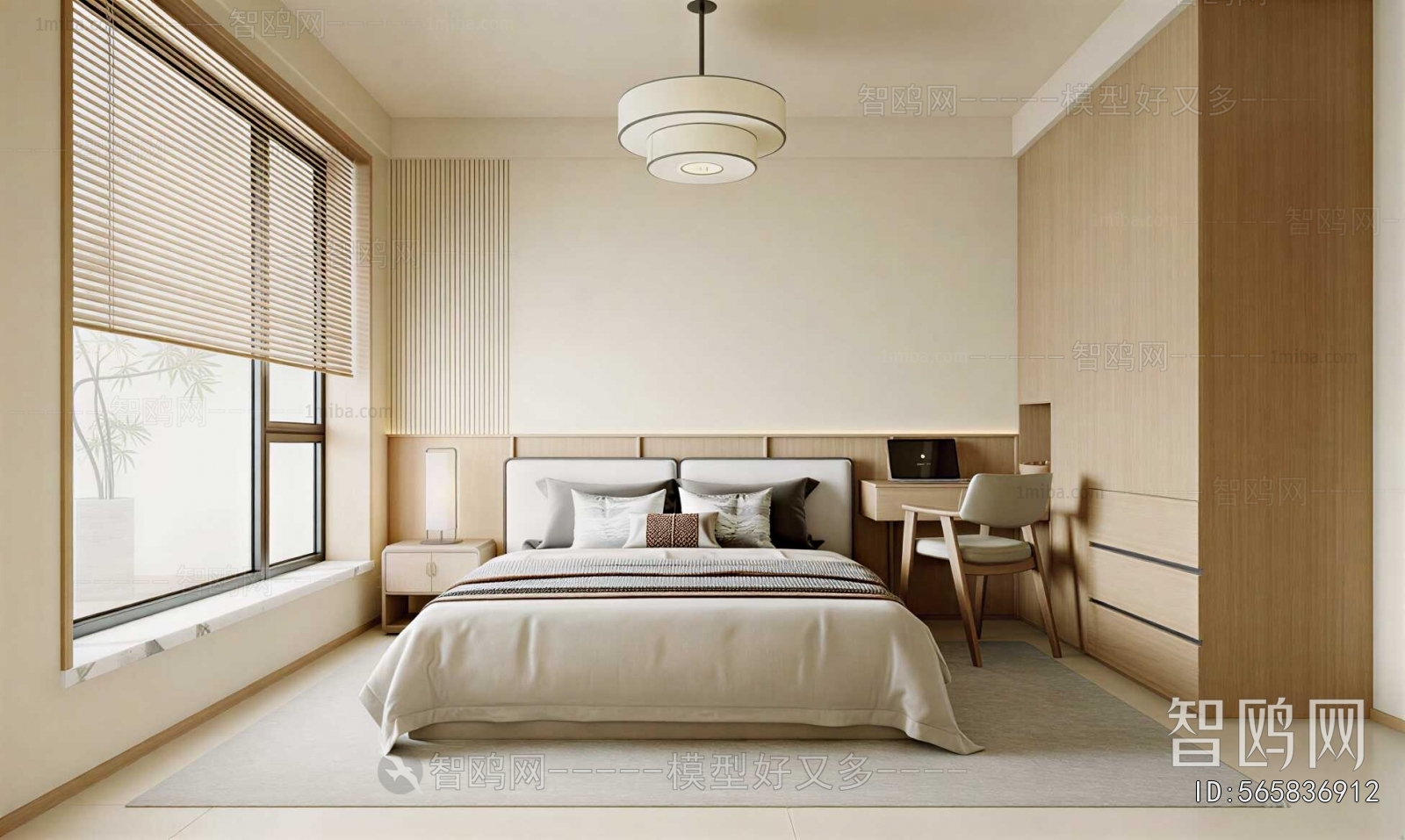 New Chinese Style Bedroom