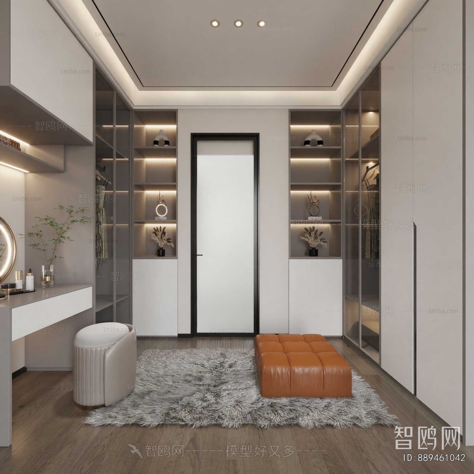 Modern Clothes Storage Area