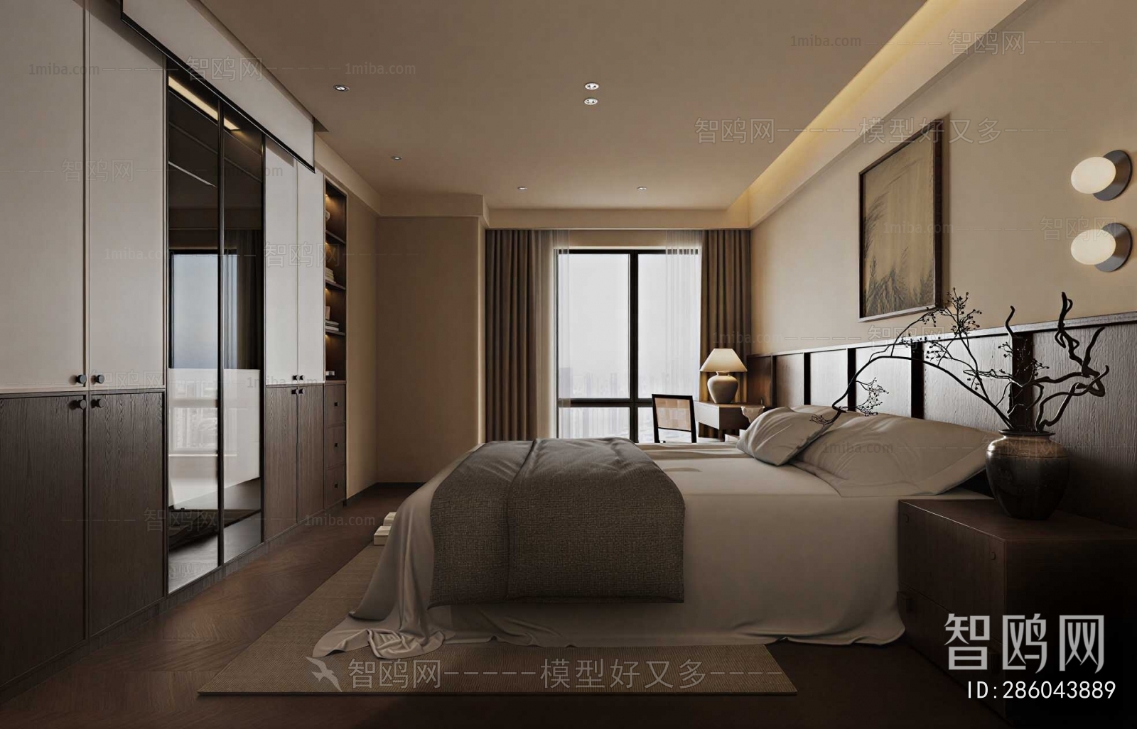 Wabi-sabi Style Bedroom