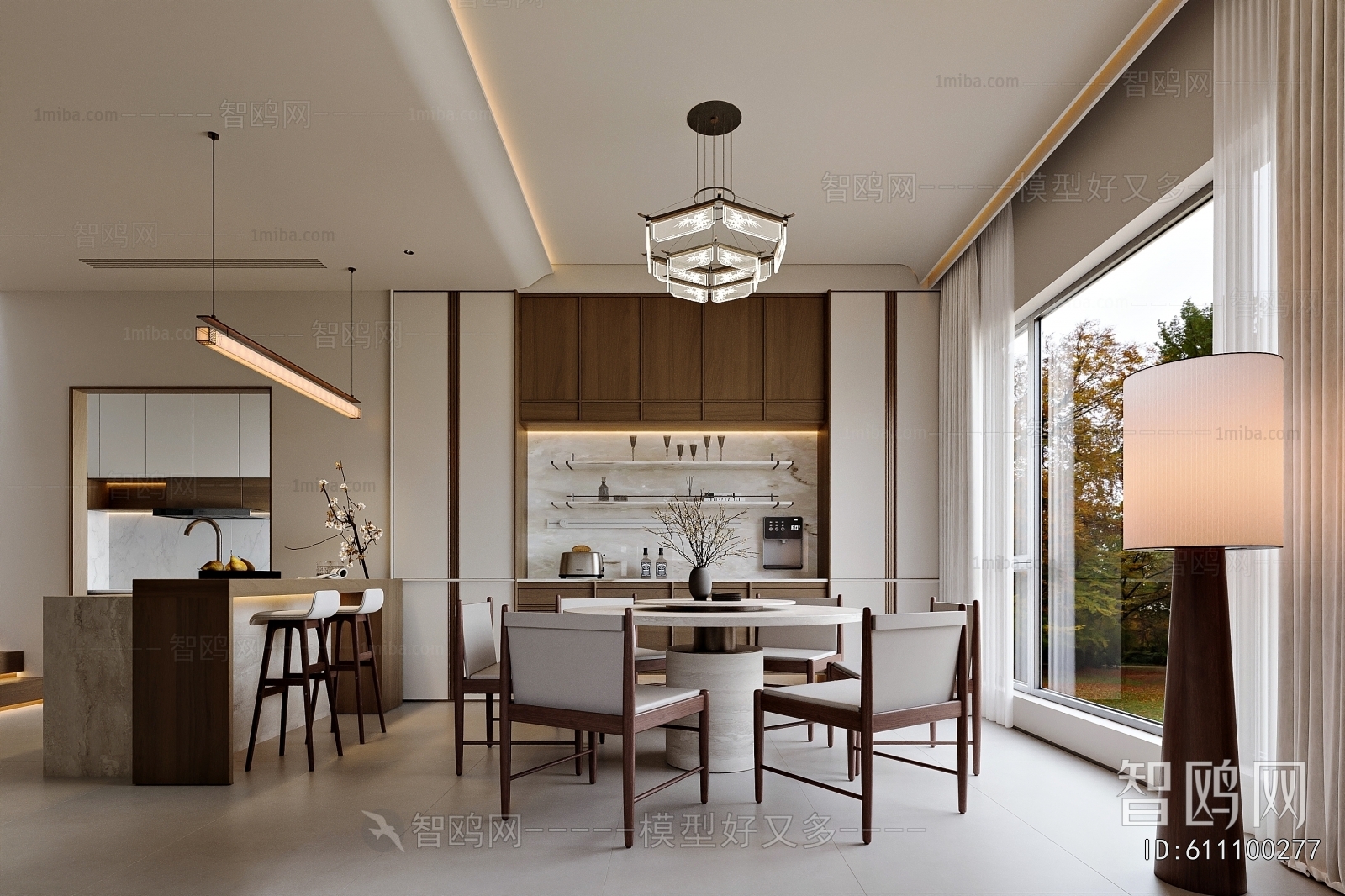 New Chinese Style Dining Room