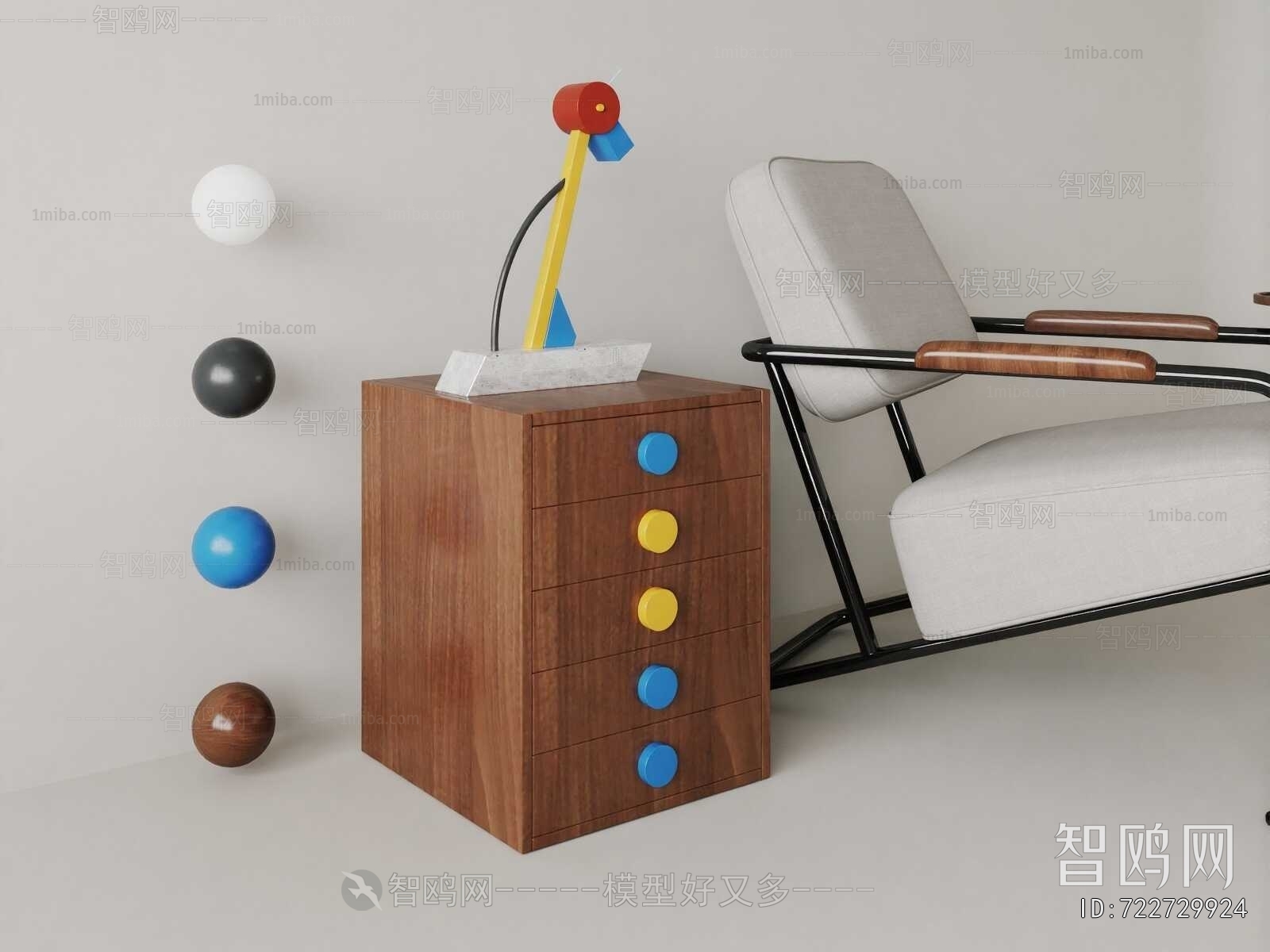 Modern Bedside Cupboard