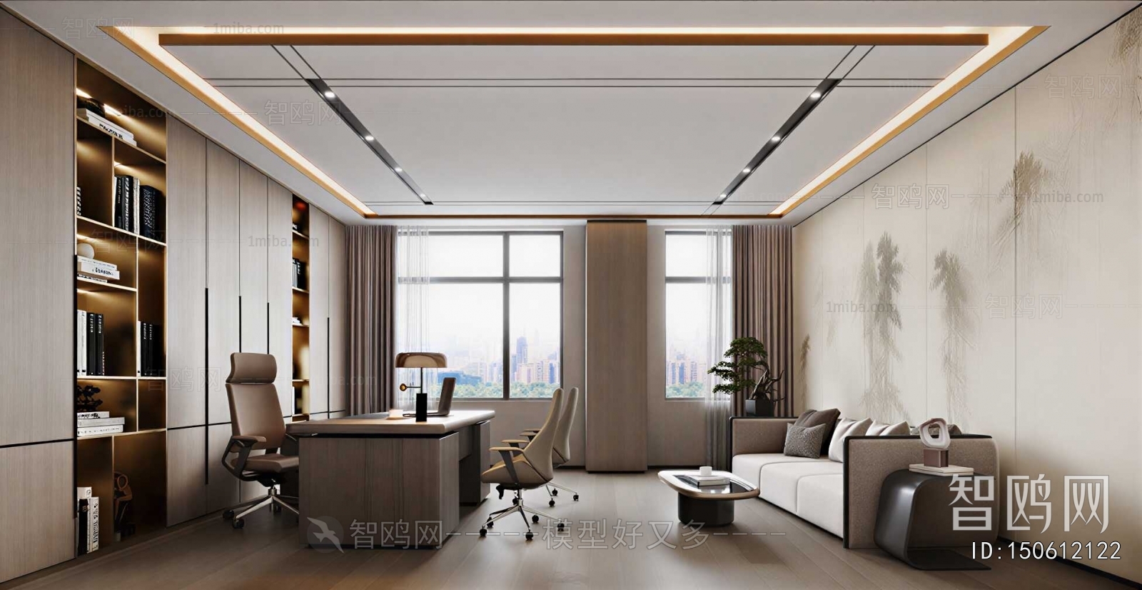 New Chinese Style Manager's Office