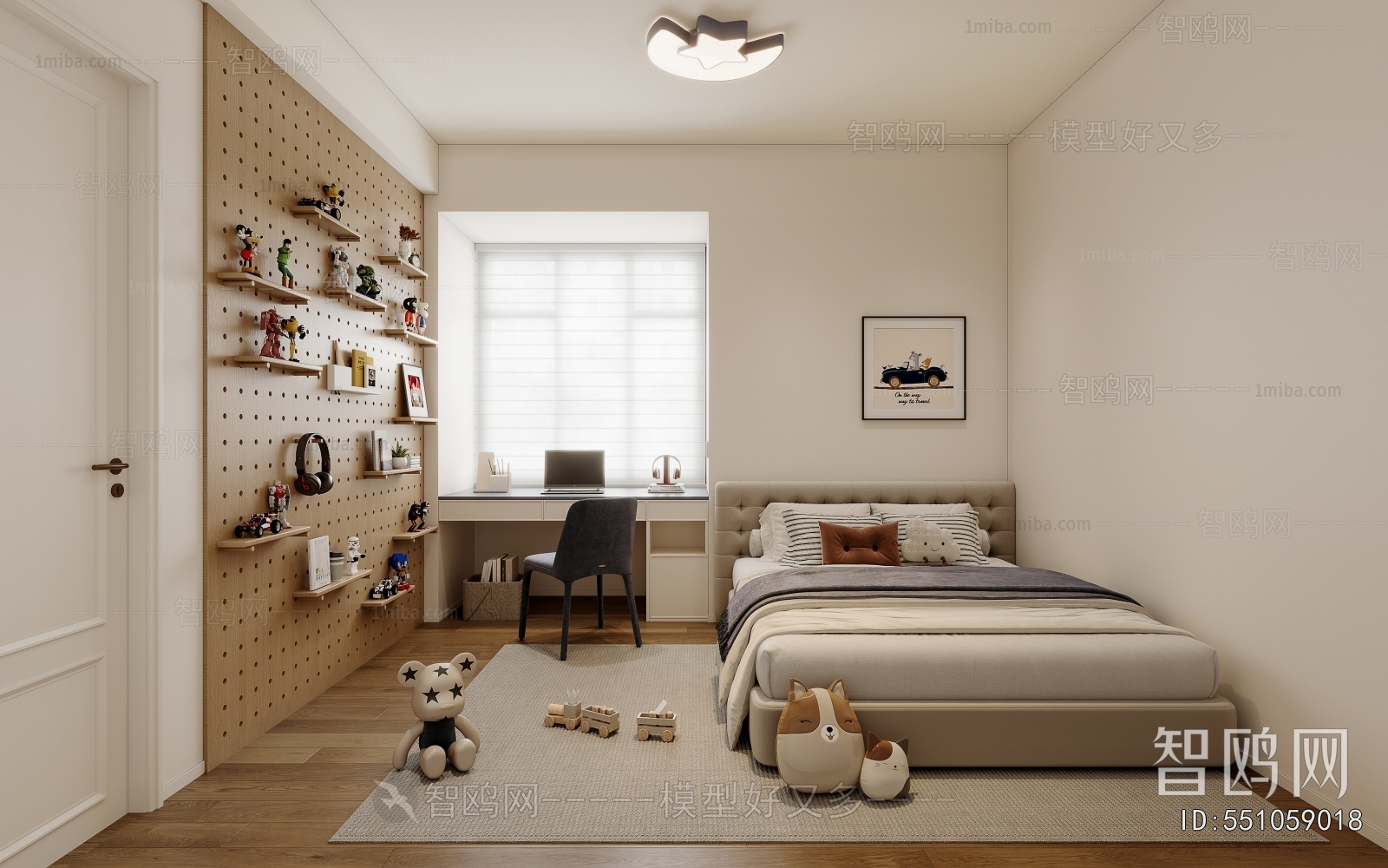 Modern Boy's Room And Son's Room