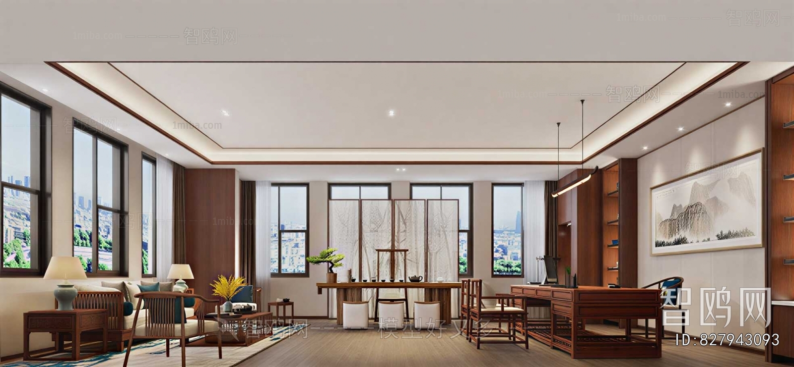 New Chinese Style Manager's Office