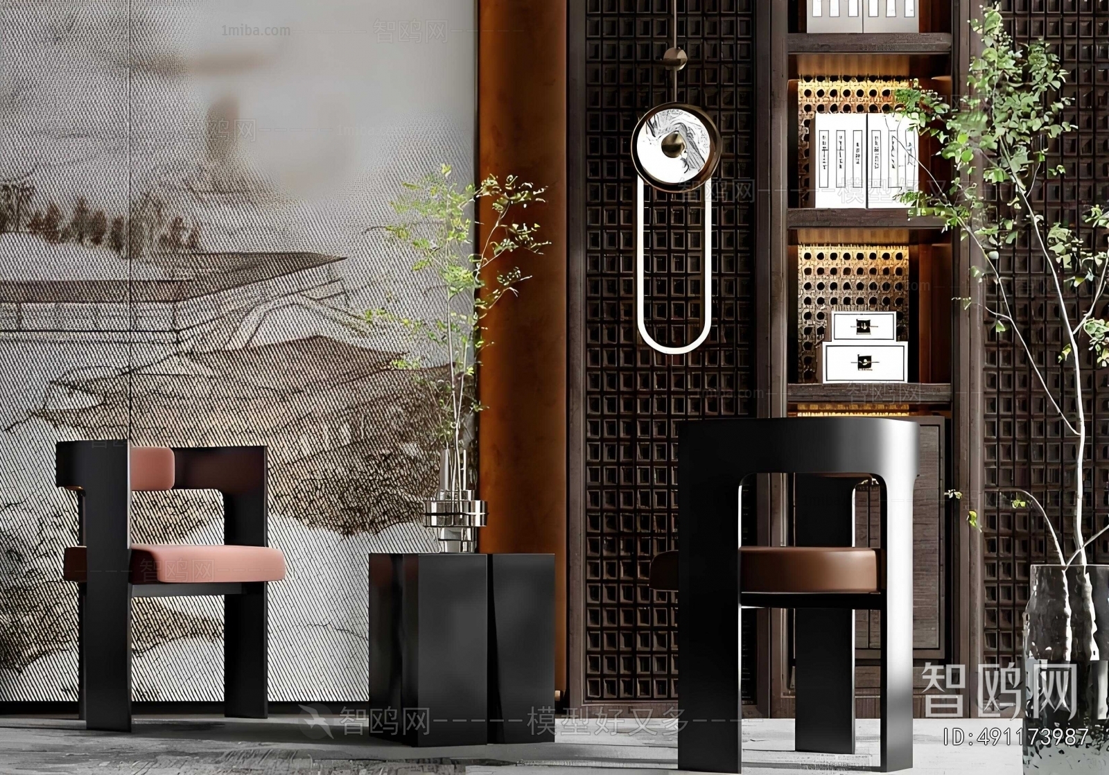 New Chinese Style Lounge Chair