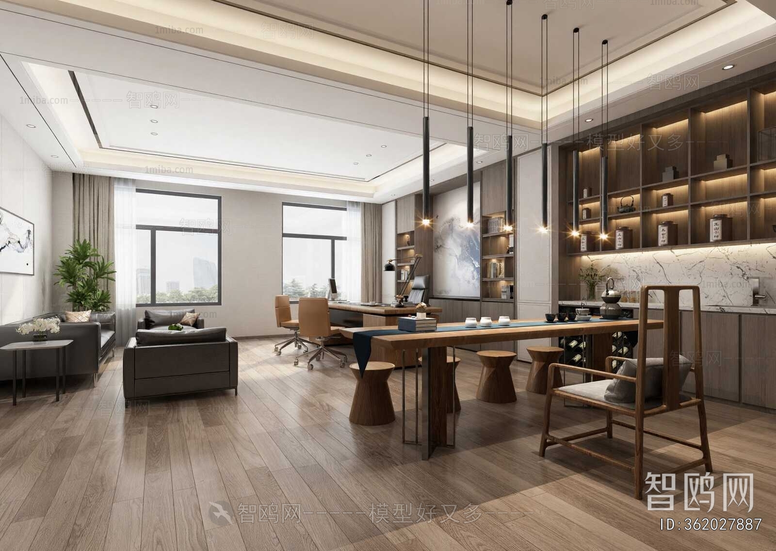 New Chinese Style Manager's Office