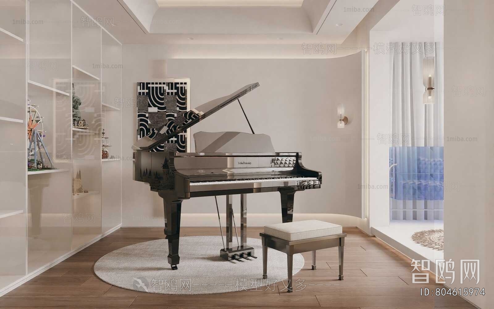 Modern Piano Room
