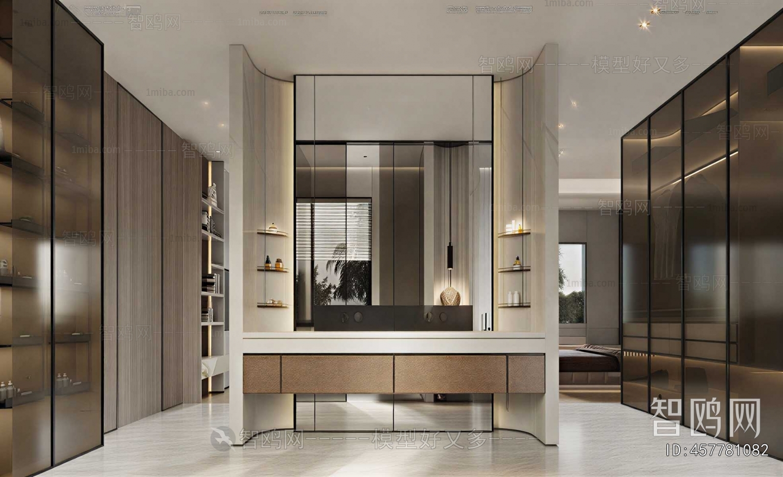 Modern Clothes Storage Area