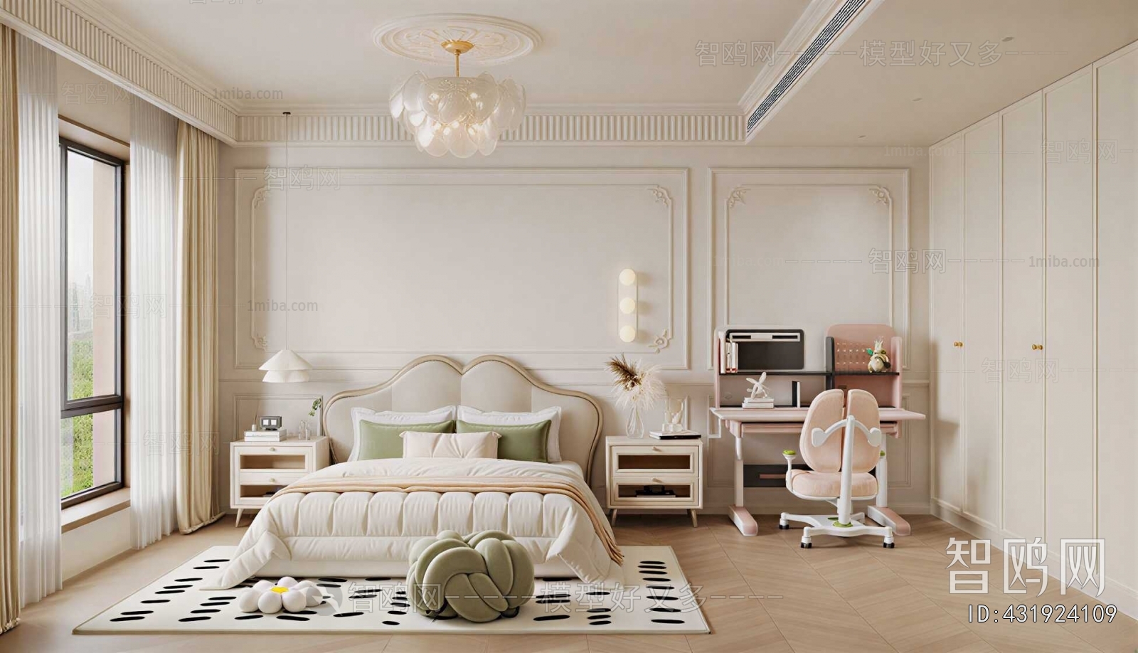 French Style Girl's Room Daughter's Room