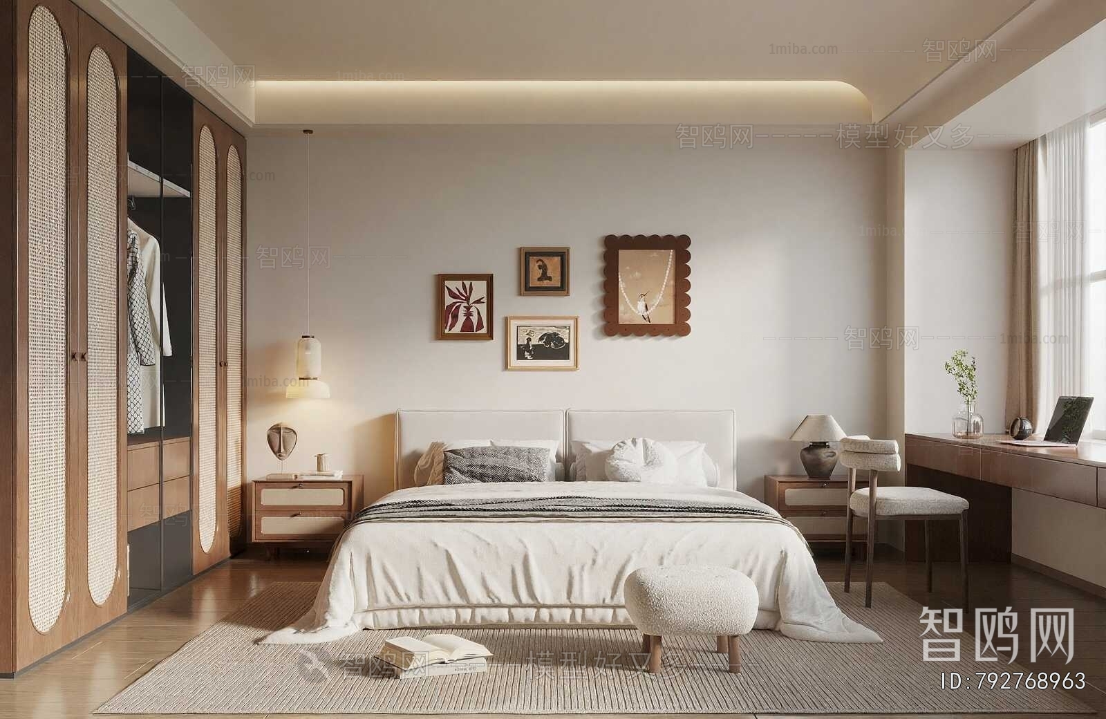 Wabi-sabi Style Bedroom