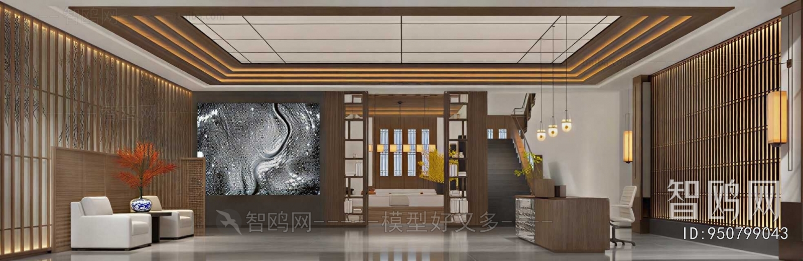 New Chinese Style Lobby Hall