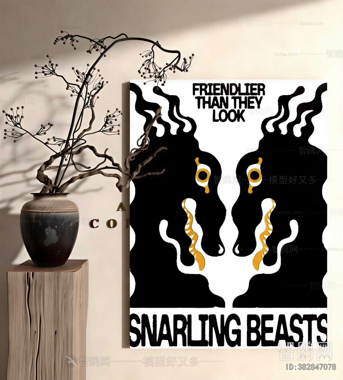 Wabi-sabi Style Dried Branch